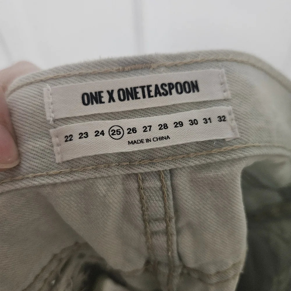 One X One Teaspoon Distressed Denim Shorts 25